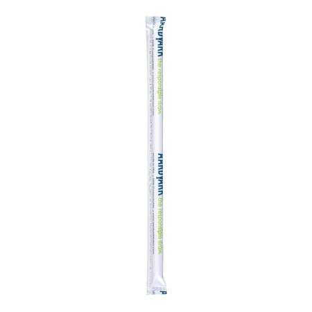 AARDVARK 7.75" White Wrapped Giant Paper Straws 2200 PK 61500039